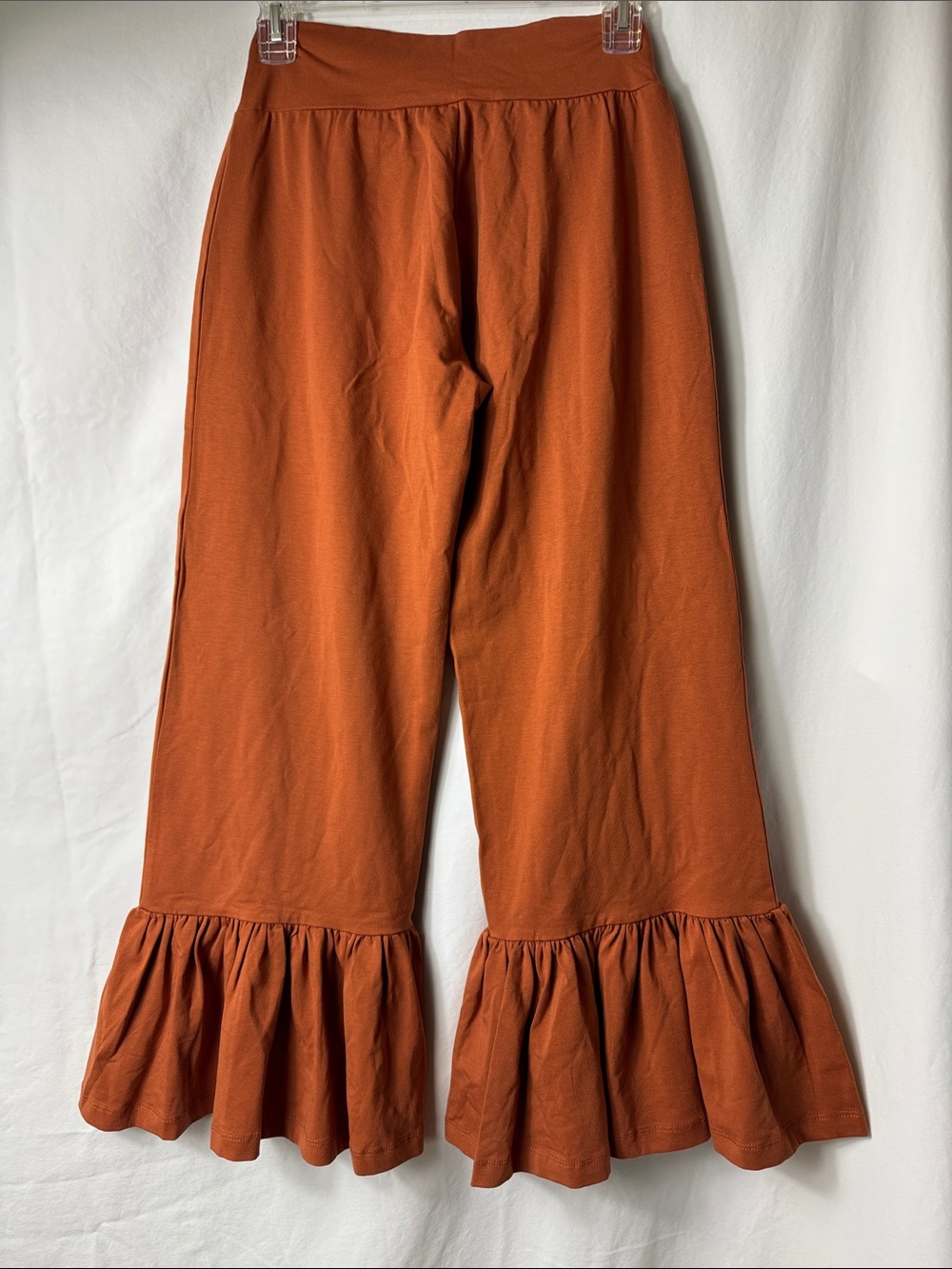 Matilda Jane Burnt Orange Ruffle-Hem Wide Leg Pants - Picture 5 of 5